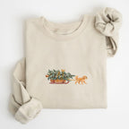 Goldendoodle apricot Christmas Tree sweatshirt