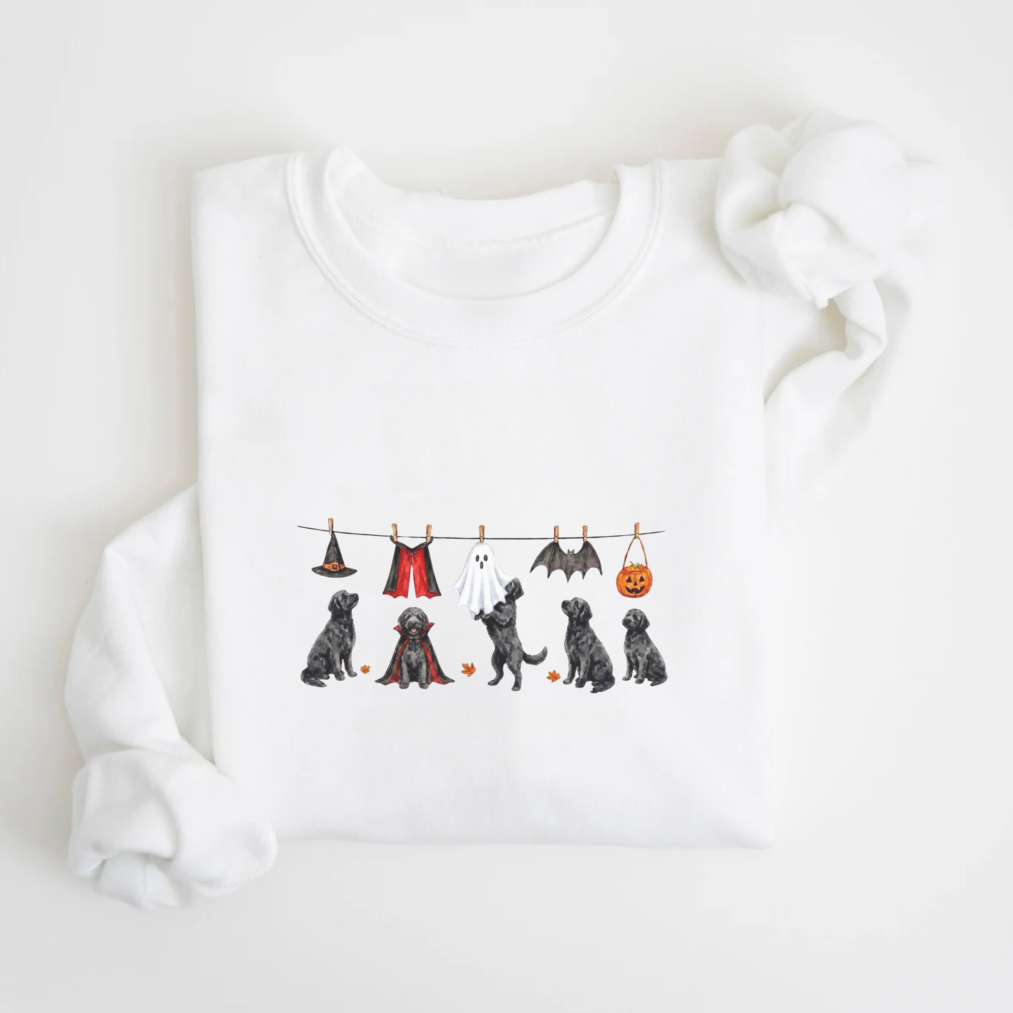 Goldendoodle black Halloween Sweatshirt