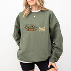Goldendoodle cream Christmas Tree sweatshirt