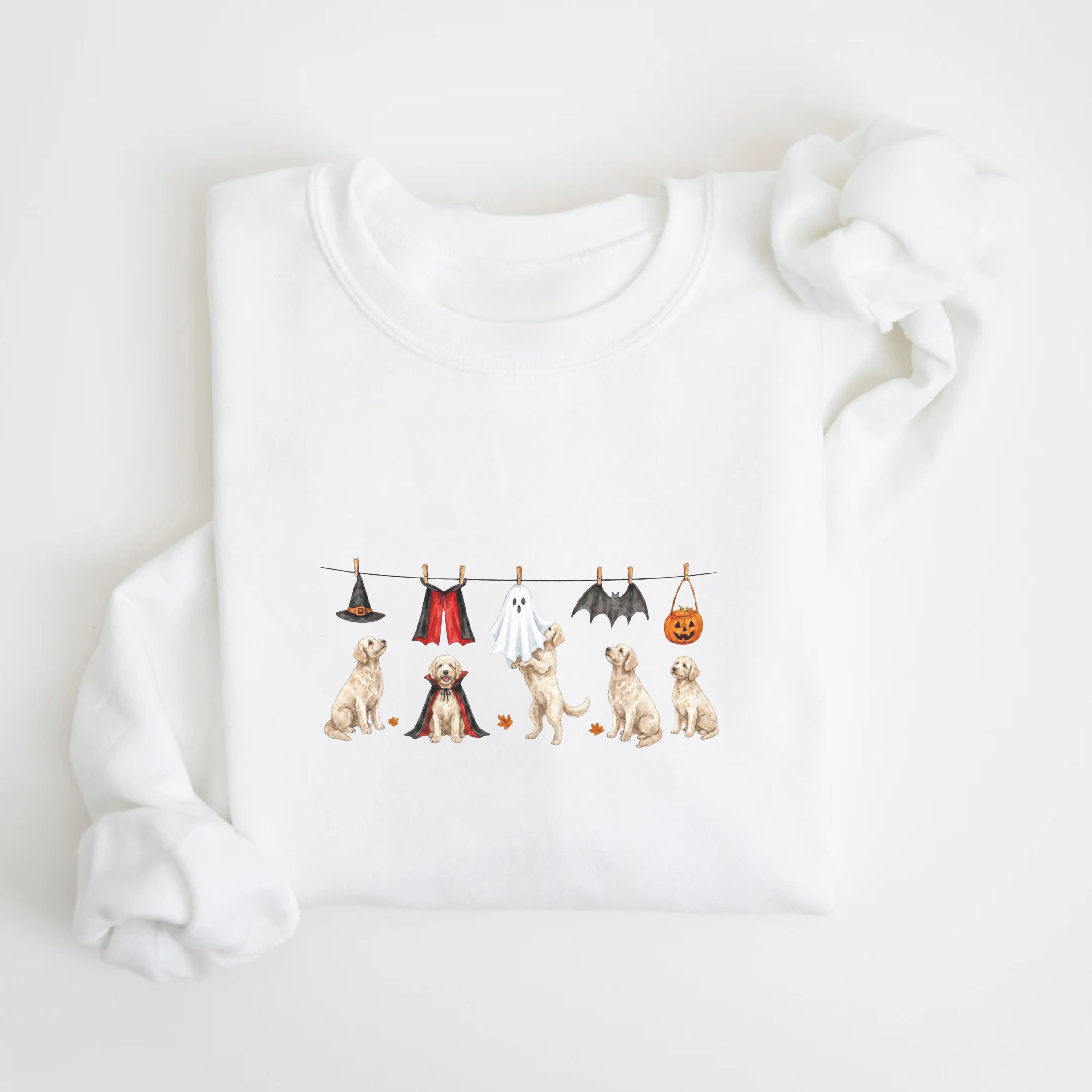 Goldendoodle cream Halloween Sweatshirt