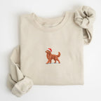 Goldendoodle red  Christmas Sweatshirt