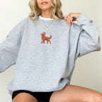 Goldendoodle red  Christmas Sweatshirt