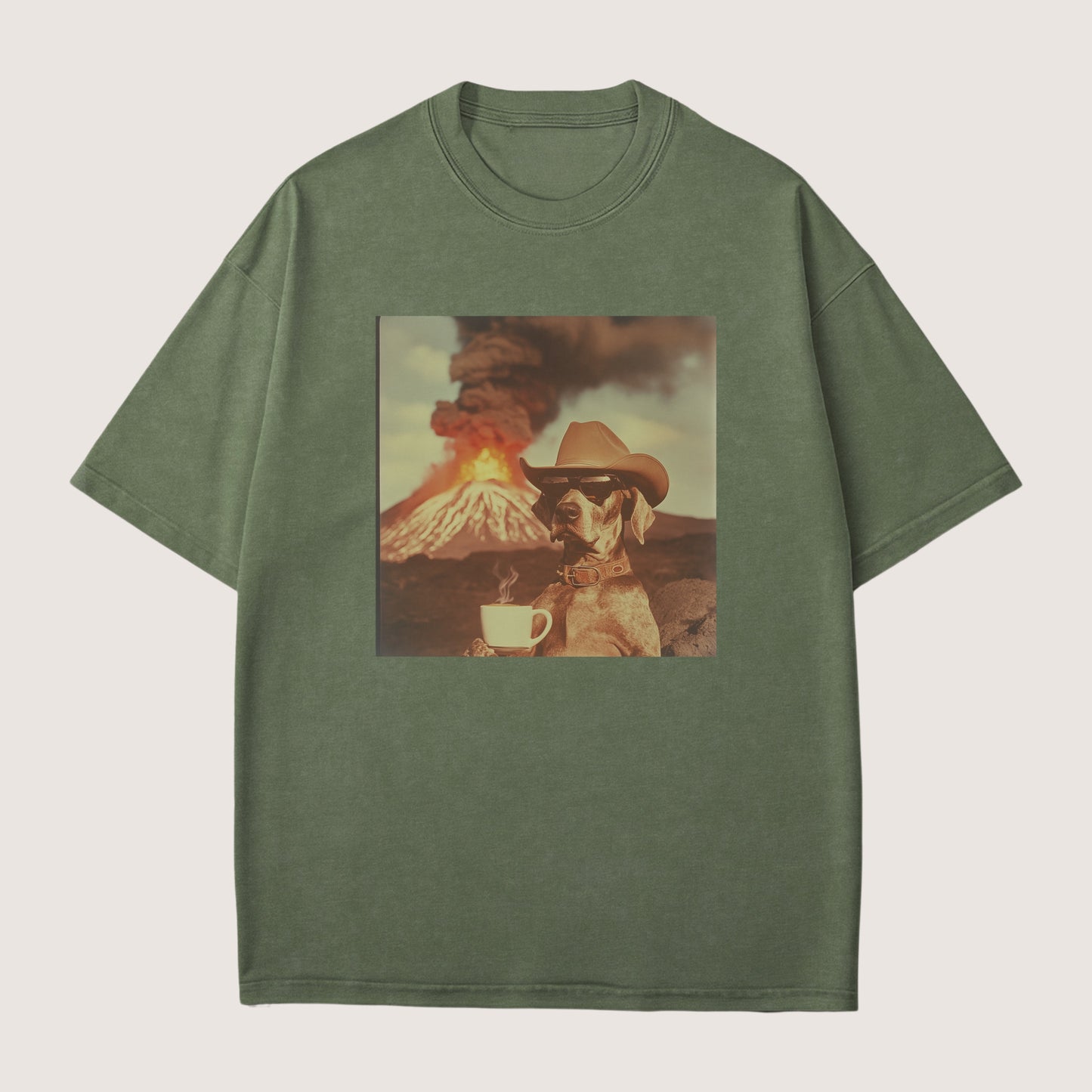 Great Dane Dog Volcano Shirt