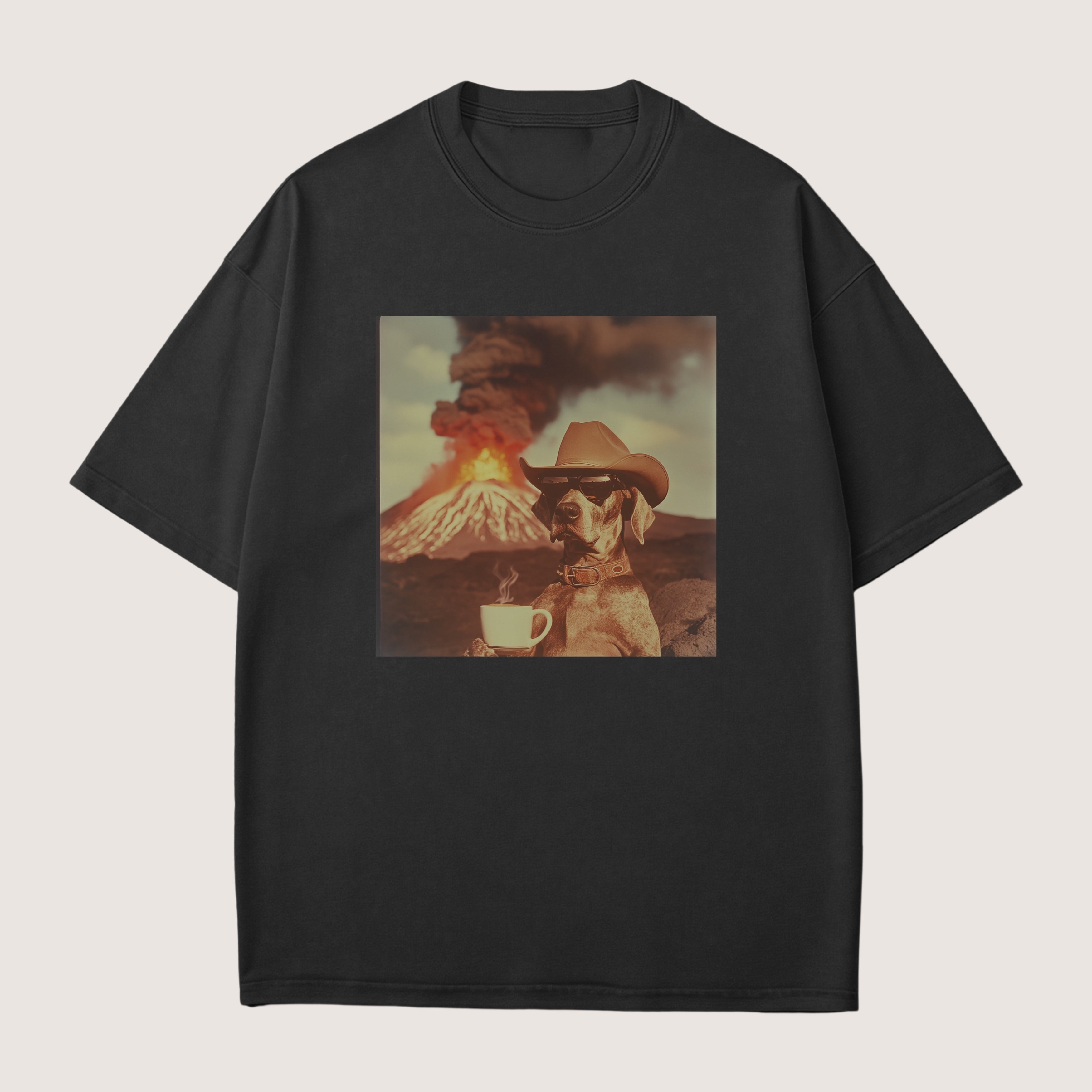 Great Dane Dog Volcano Shirt