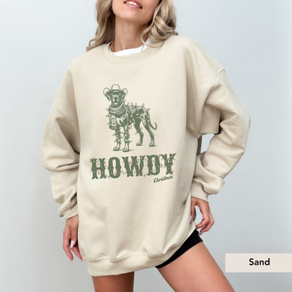 Great Dane Howdy Christmas Sweatshirt