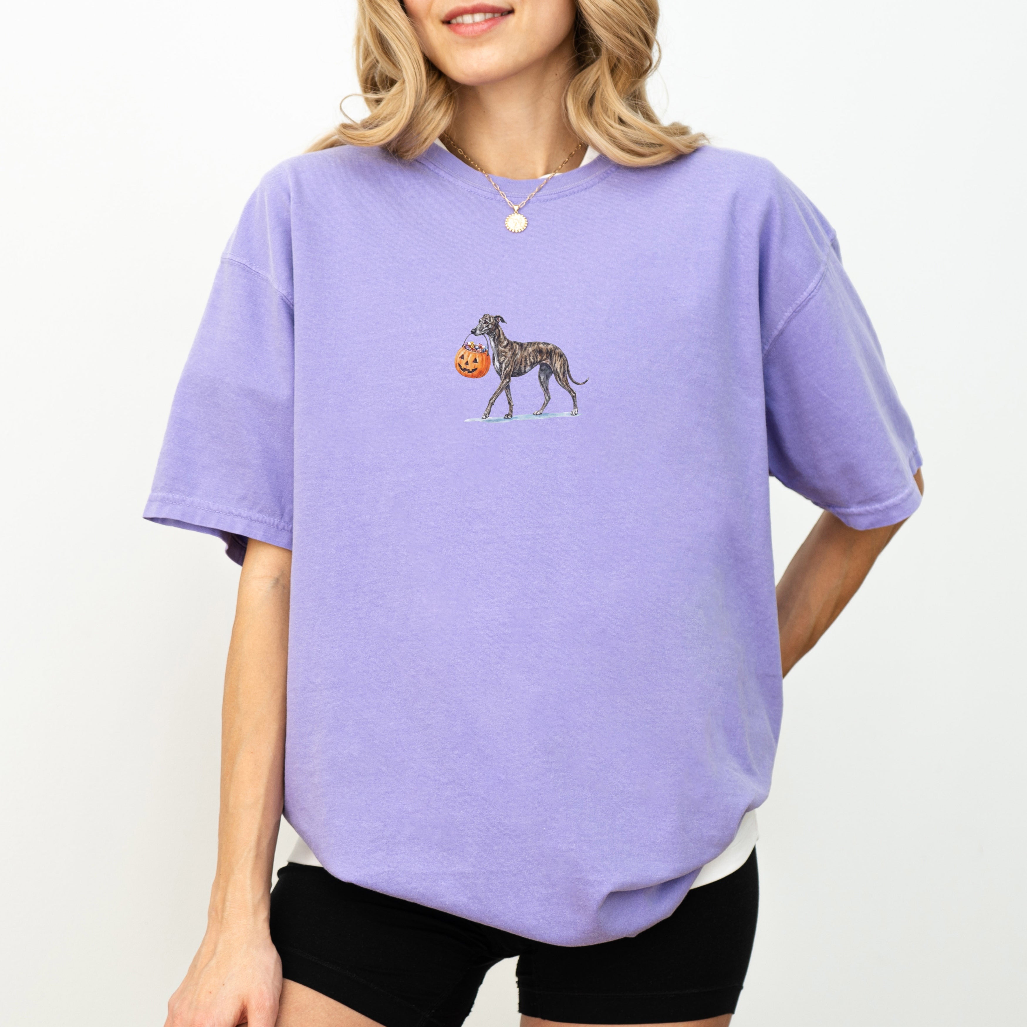Greyhound Brindle Halloween T-shirt