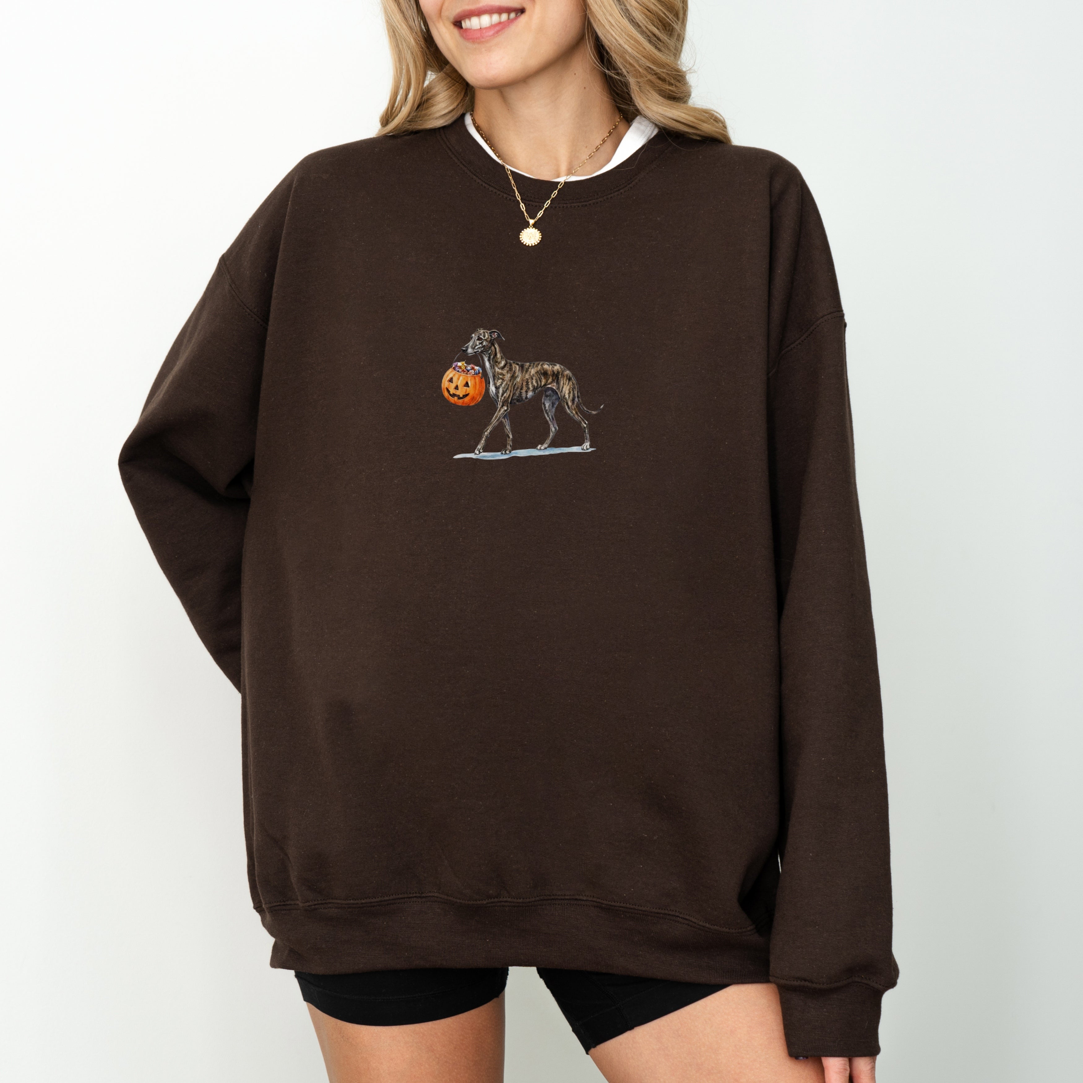 Greyhound Brindle Halloween Sweatshirt