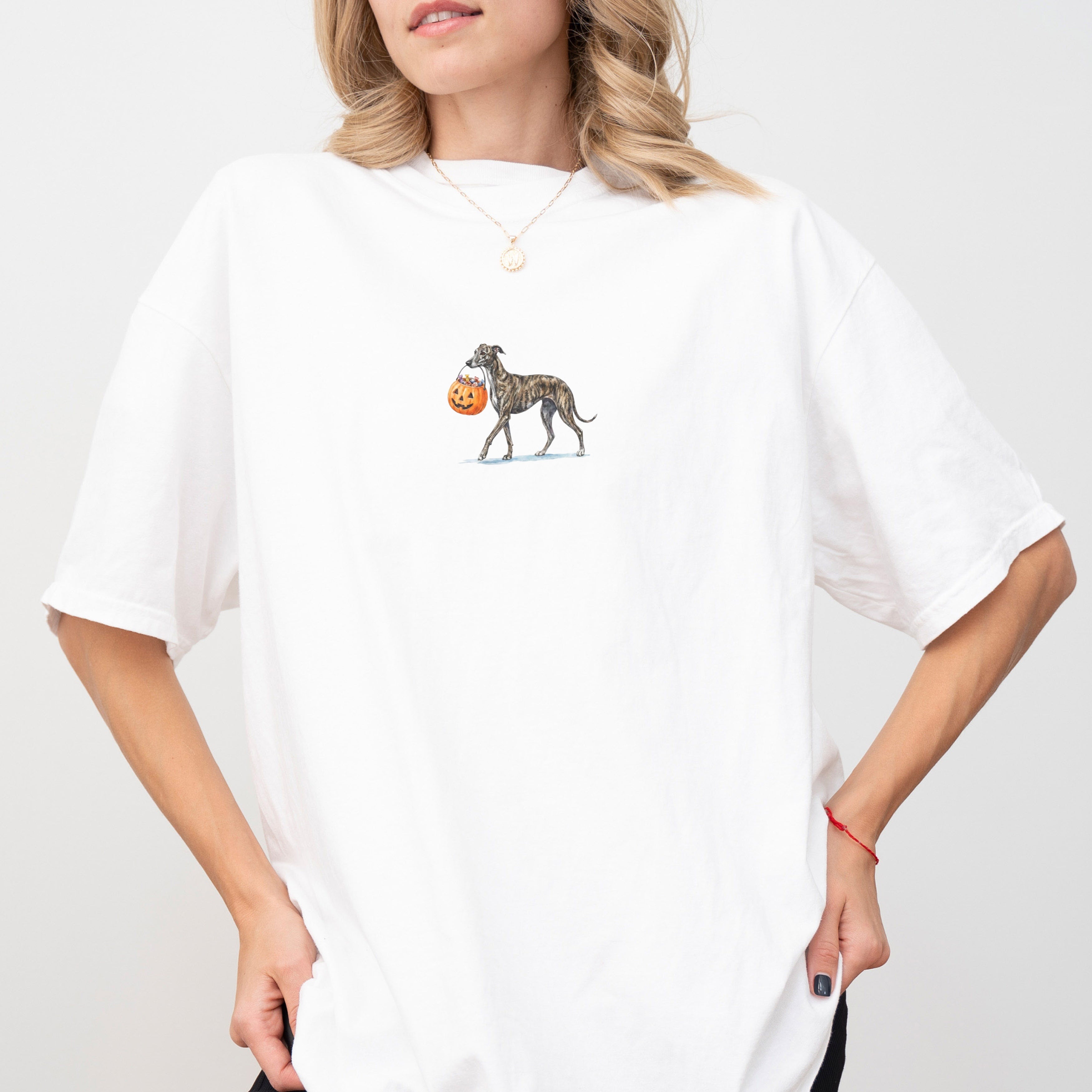 Greyhound Brindle Halloween T-shirt