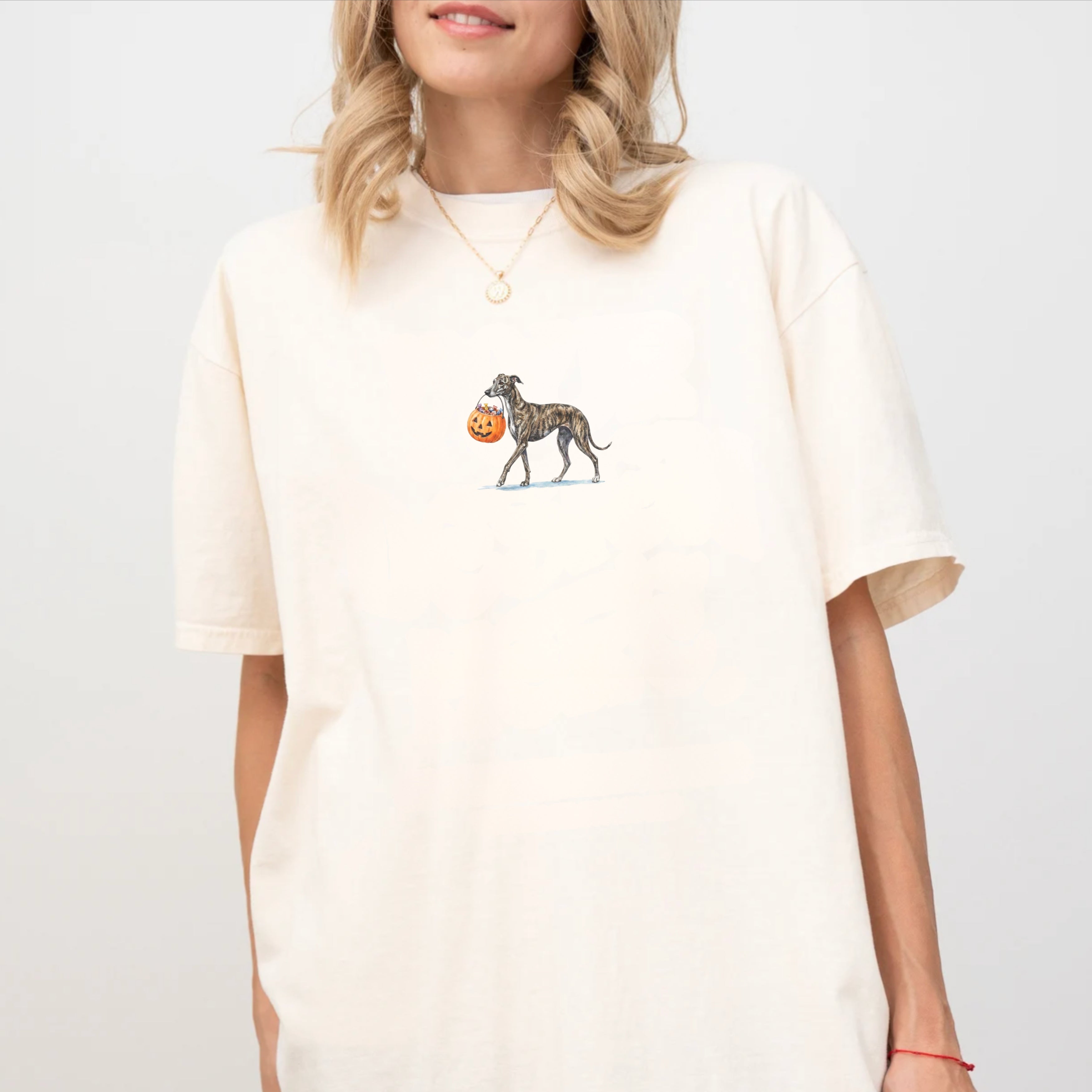 Greyhound Brindle Halloween T-shirt