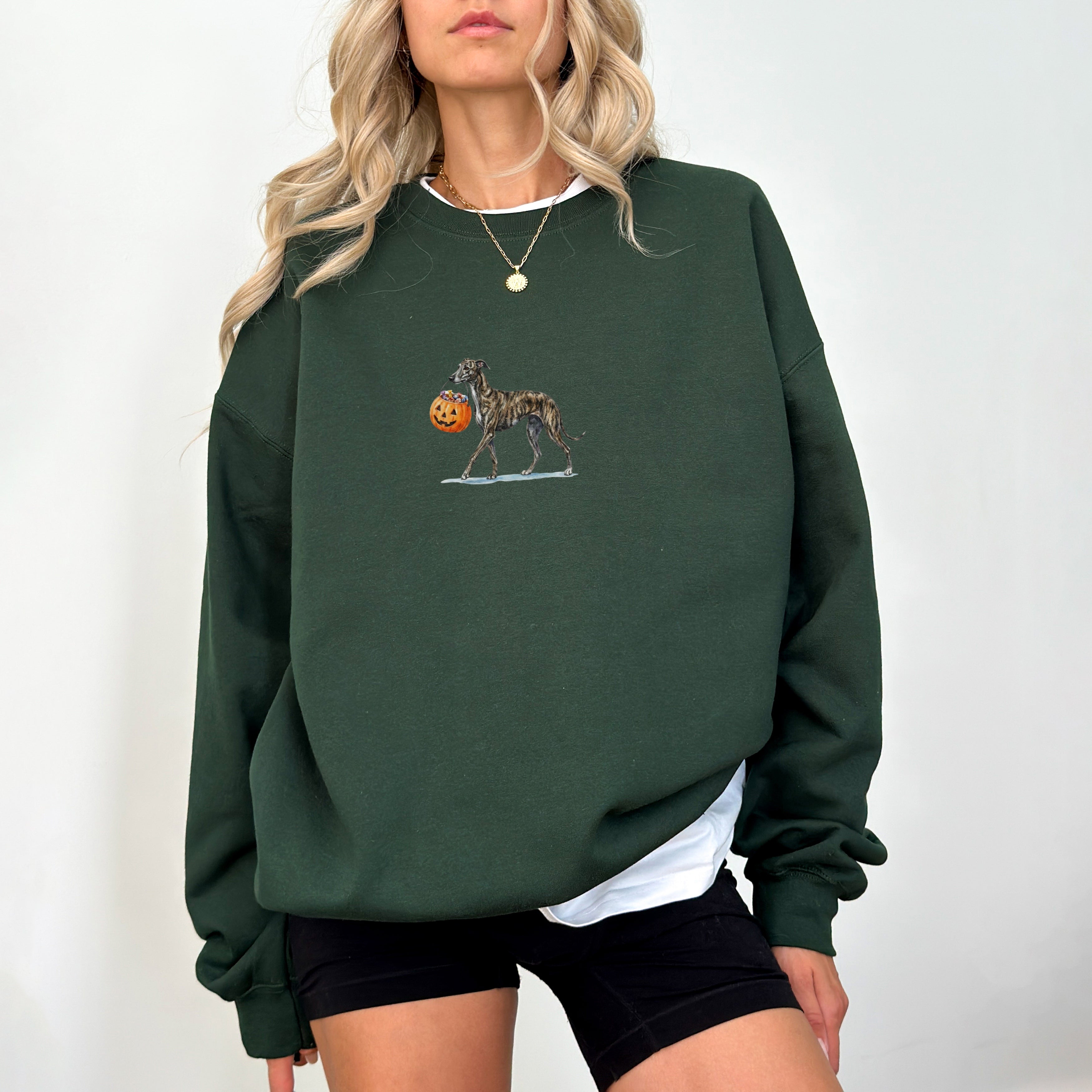 Greyhound Brindle Halloween Sweatshirt