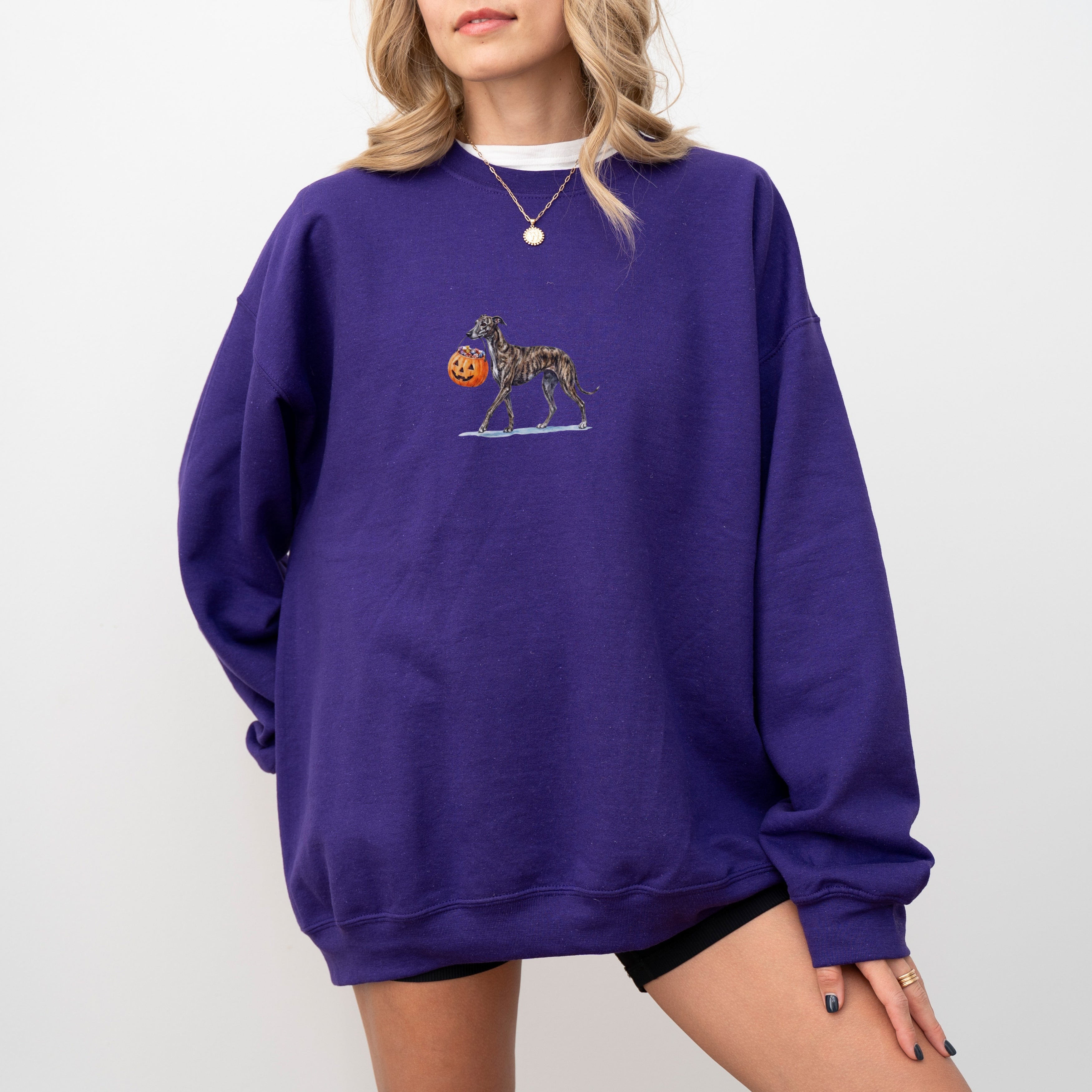 Greyhound Brindle Halloween Sweatshirt