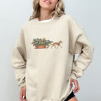 Greyhound brindle  Christmas Tree sweatshirt