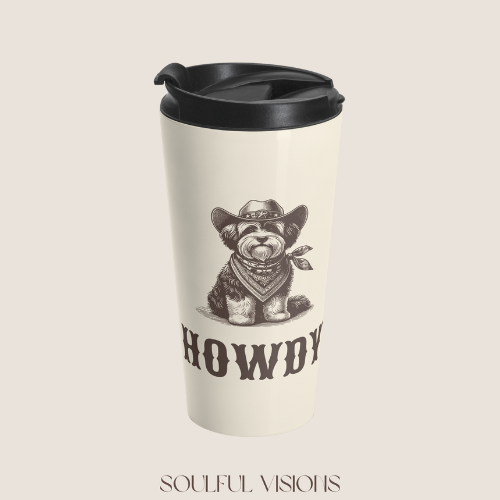 Howdy Havanese Stainless Steel Travel Mug