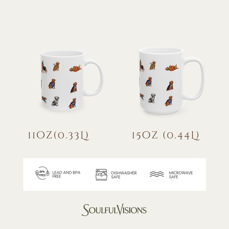 Red Fox Labrador Halloween Mug