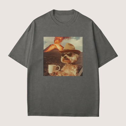 Havanese Dog Volcano Shirt