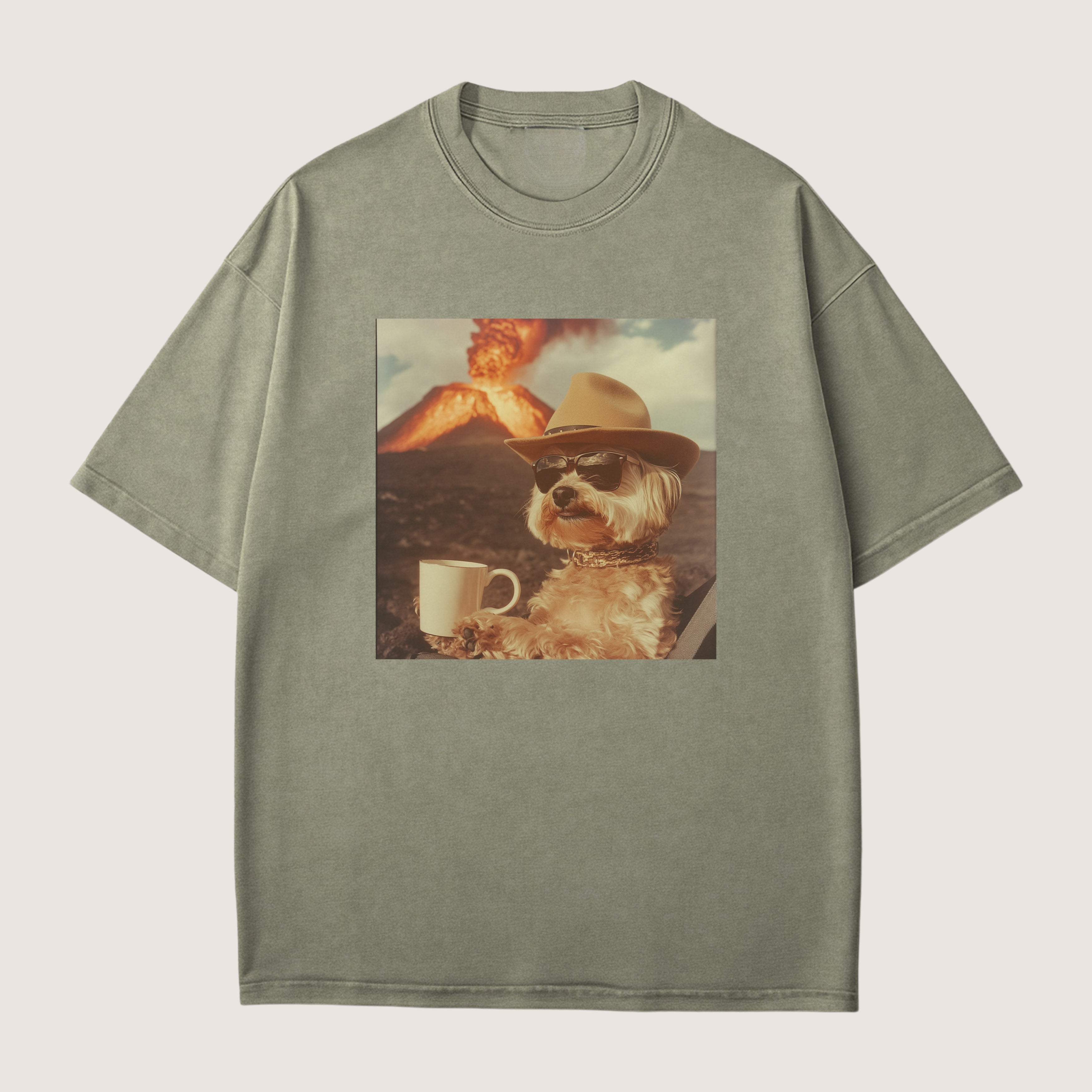 Havanese Dog Volcano Shirt