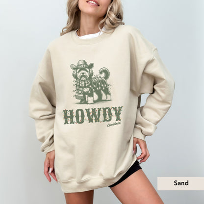 Havanese Howdy Christmas Sweatshirt