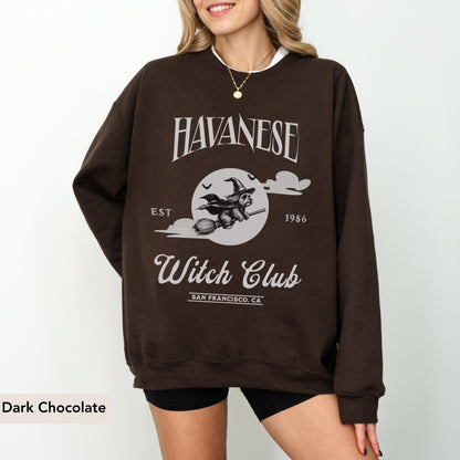 Havanese Witch Club Sweatshirt