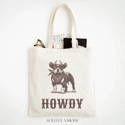 Howdy American Bully Tote Bag