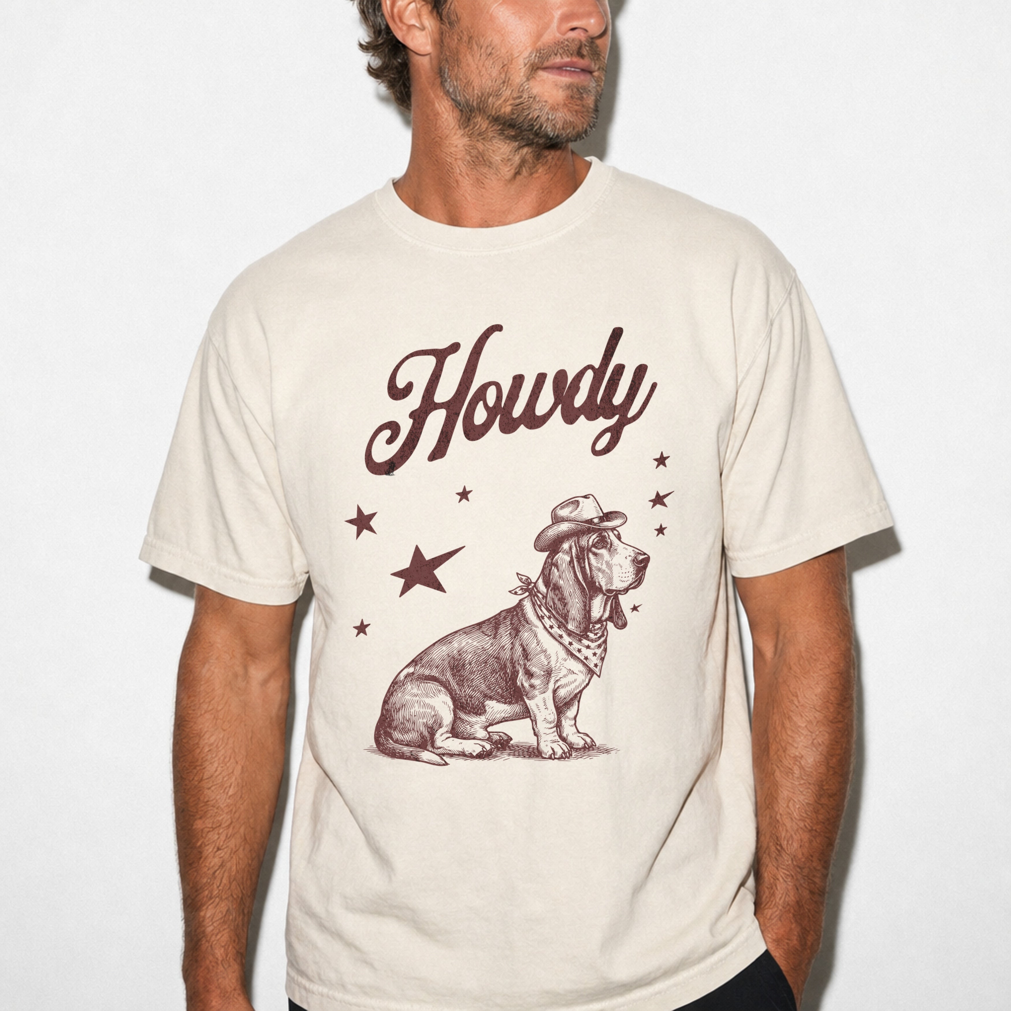 Howdy Basset Hound T-shirt