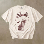 Howdy Boston Terrier  T-shirt