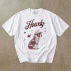 Howdy Boston Terrier  T-shirt