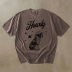 Howdy Boston Terrier  T-shirt