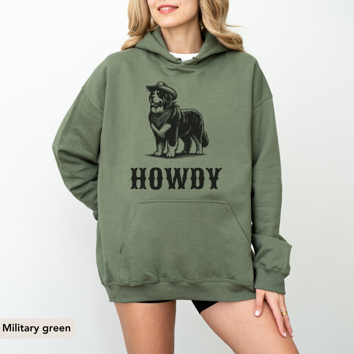 Howdy Bernese Mountain Hoodie