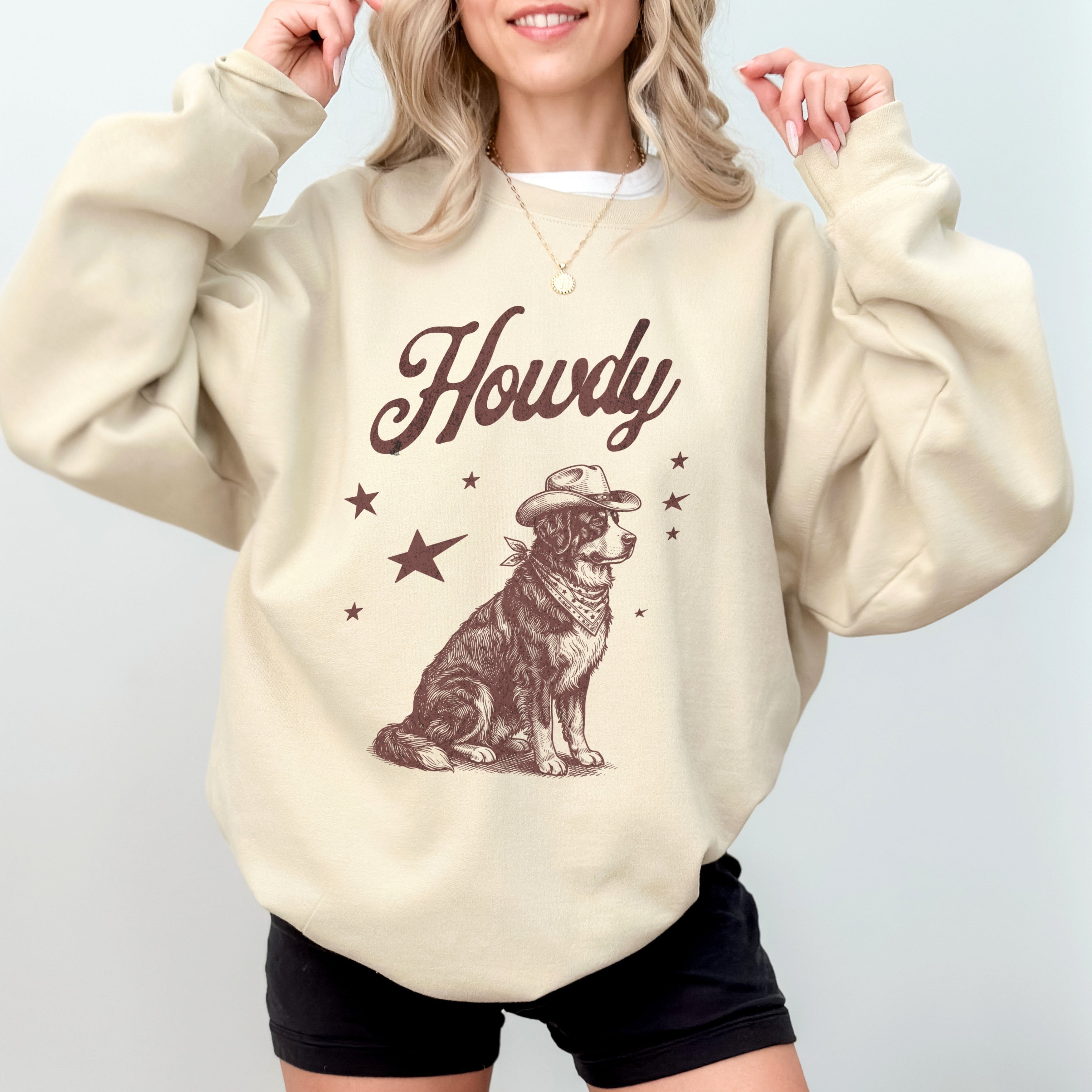 Howdy Bernese Mountain Sweatshirt