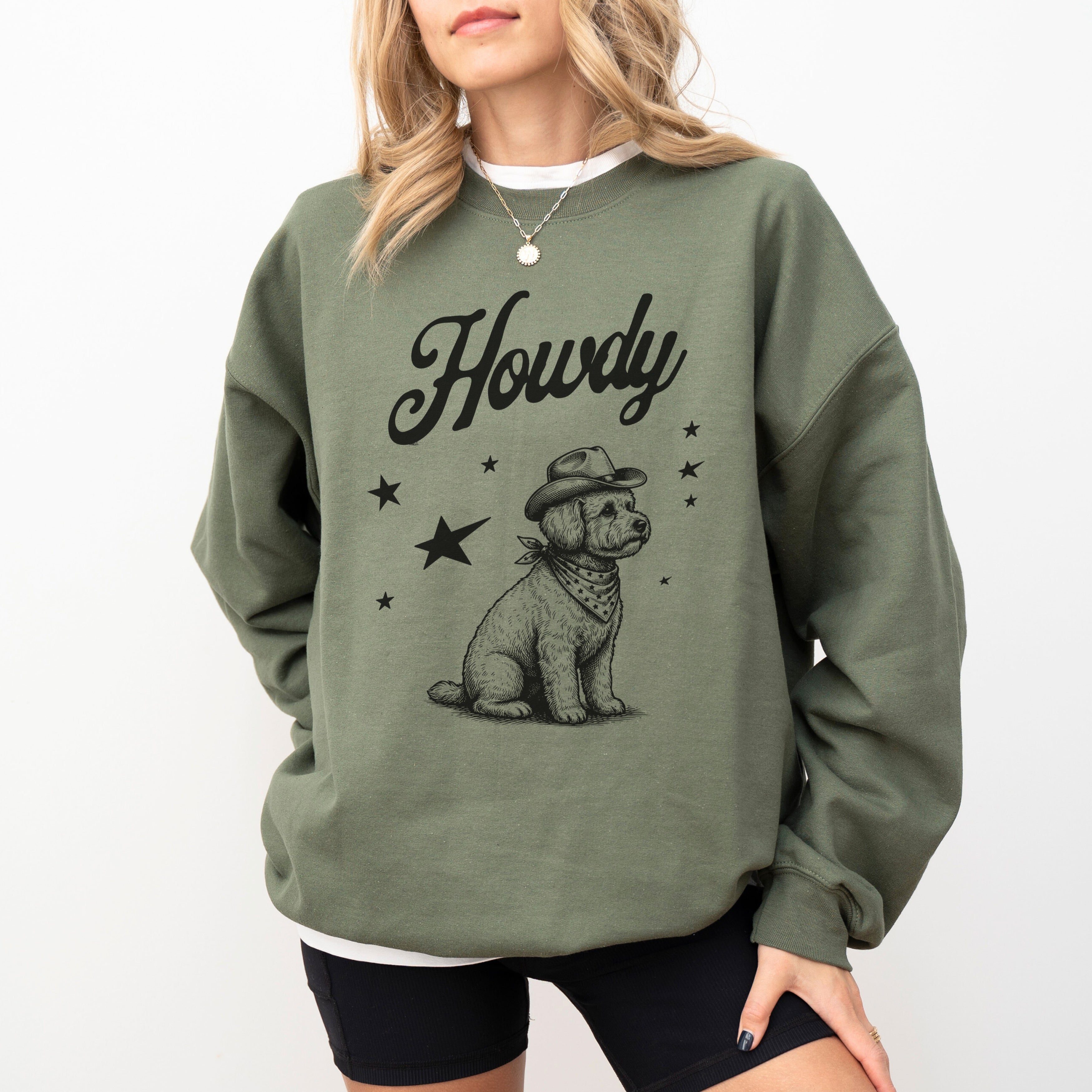 Howdy Bichon Frise Sweatshirt