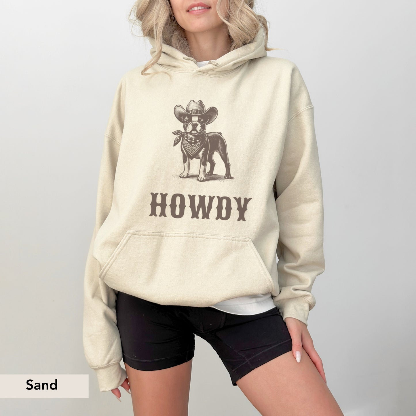 Howdy Boston Terrier Hoodie