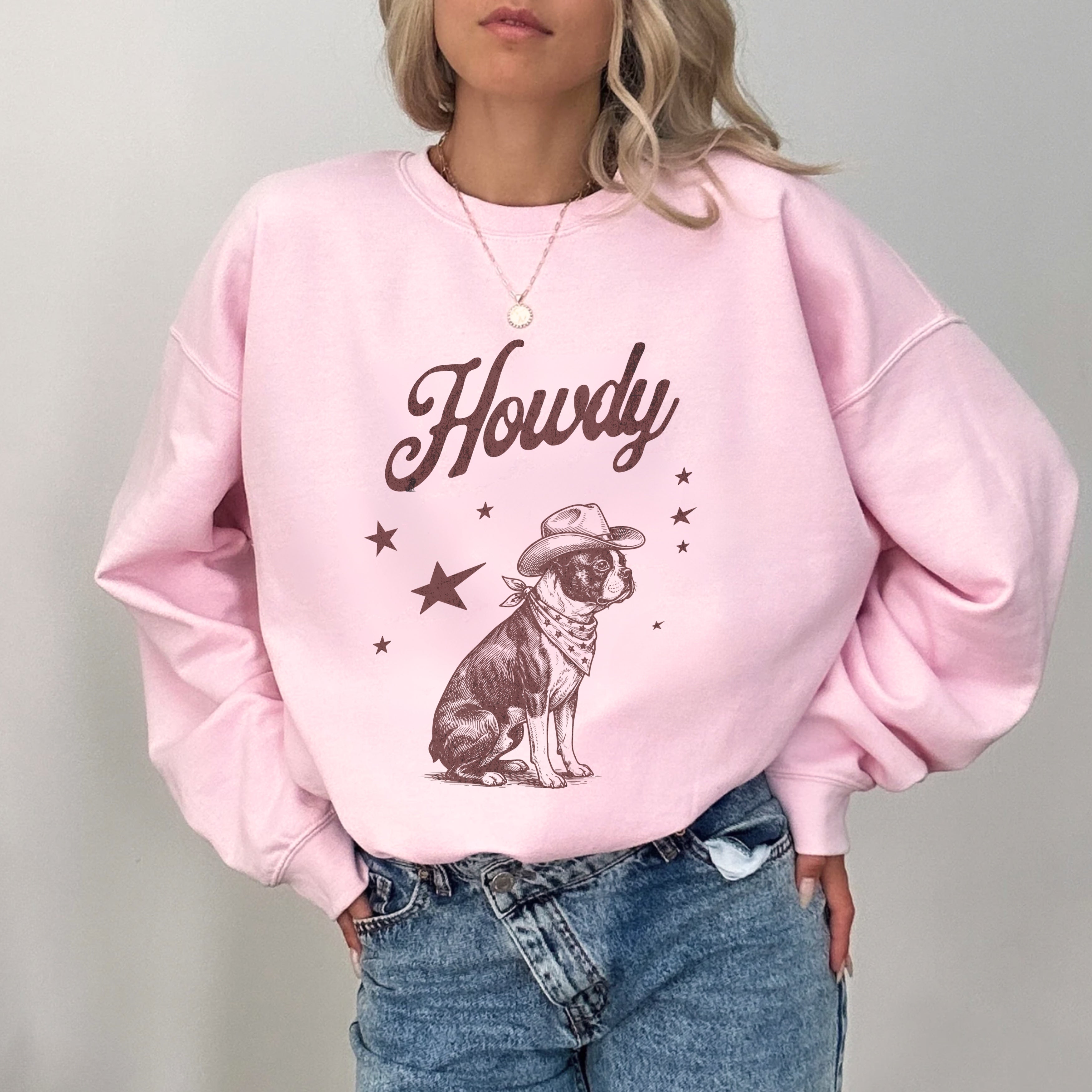 Howdy Boston Terrier Sweatshirt