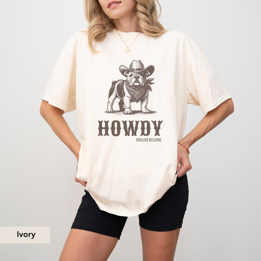 Howdy English Bulldog Shirt