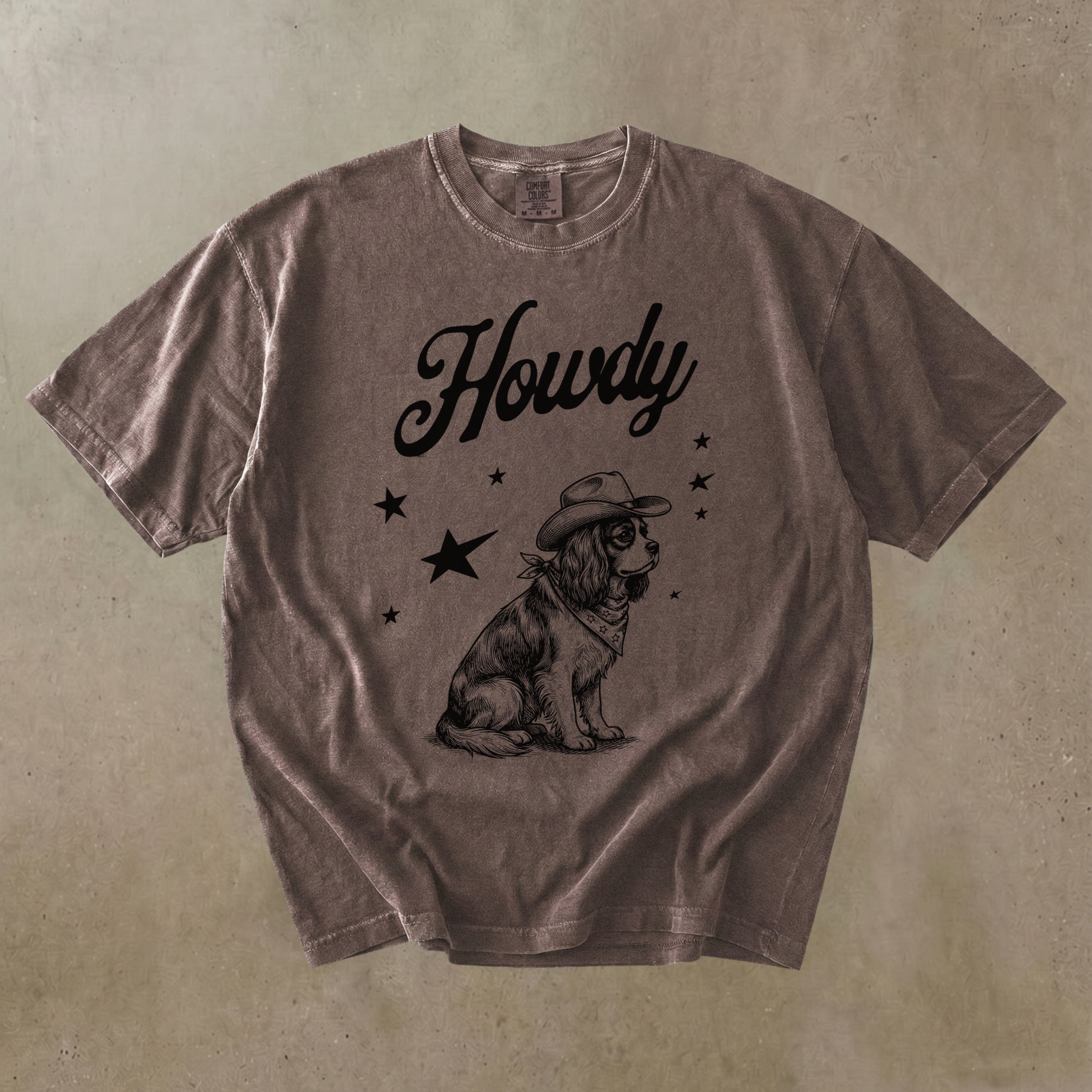 Howdy Cavalier King Charles Spaniel T-shirt