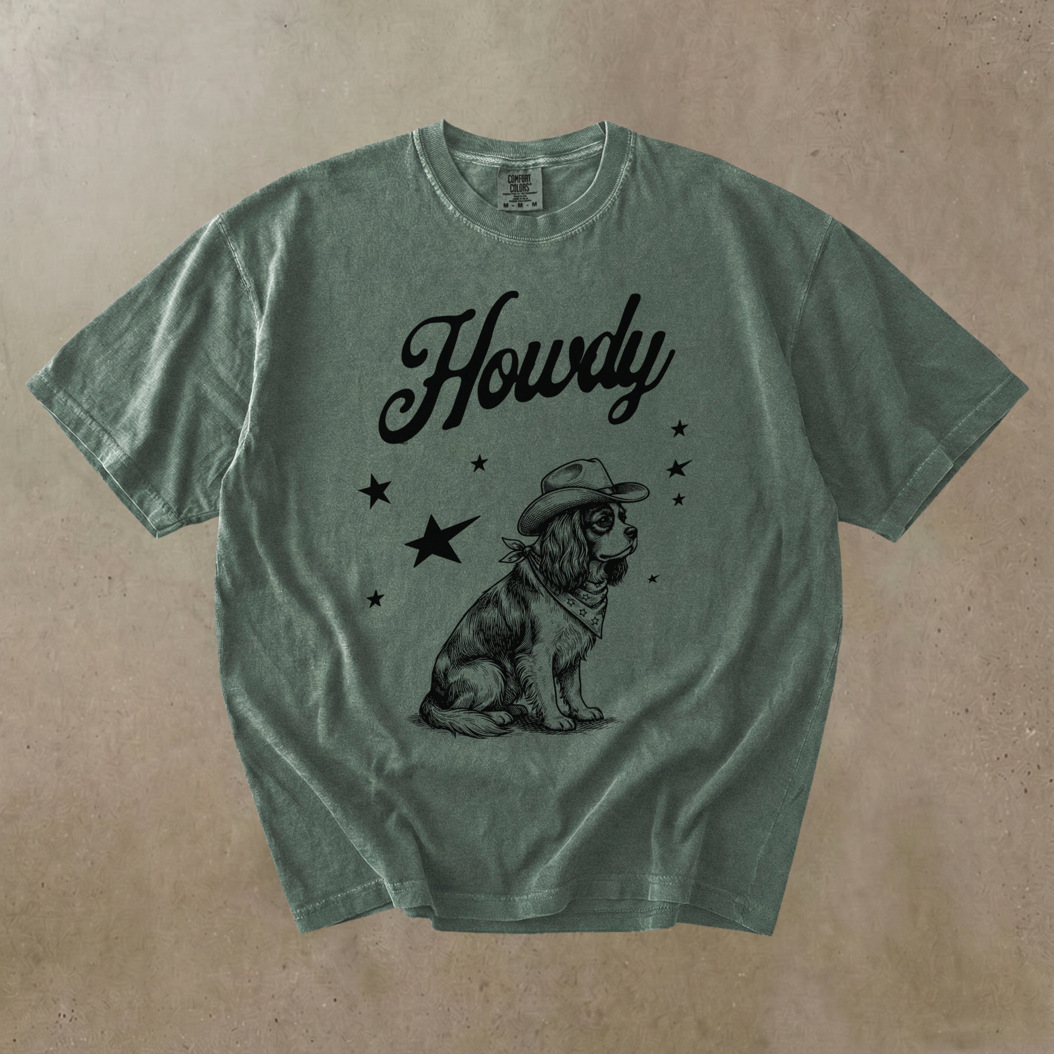 Howdy Cavalier King Charles Spaniel T-shirt