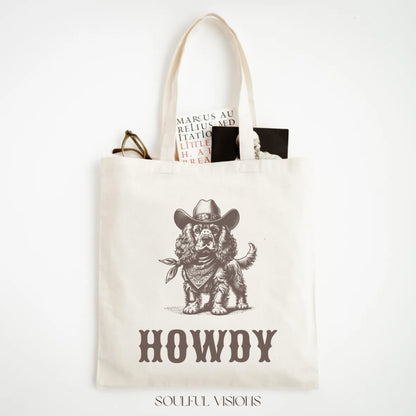 Howdy Cocker Spaniel Tote Bag