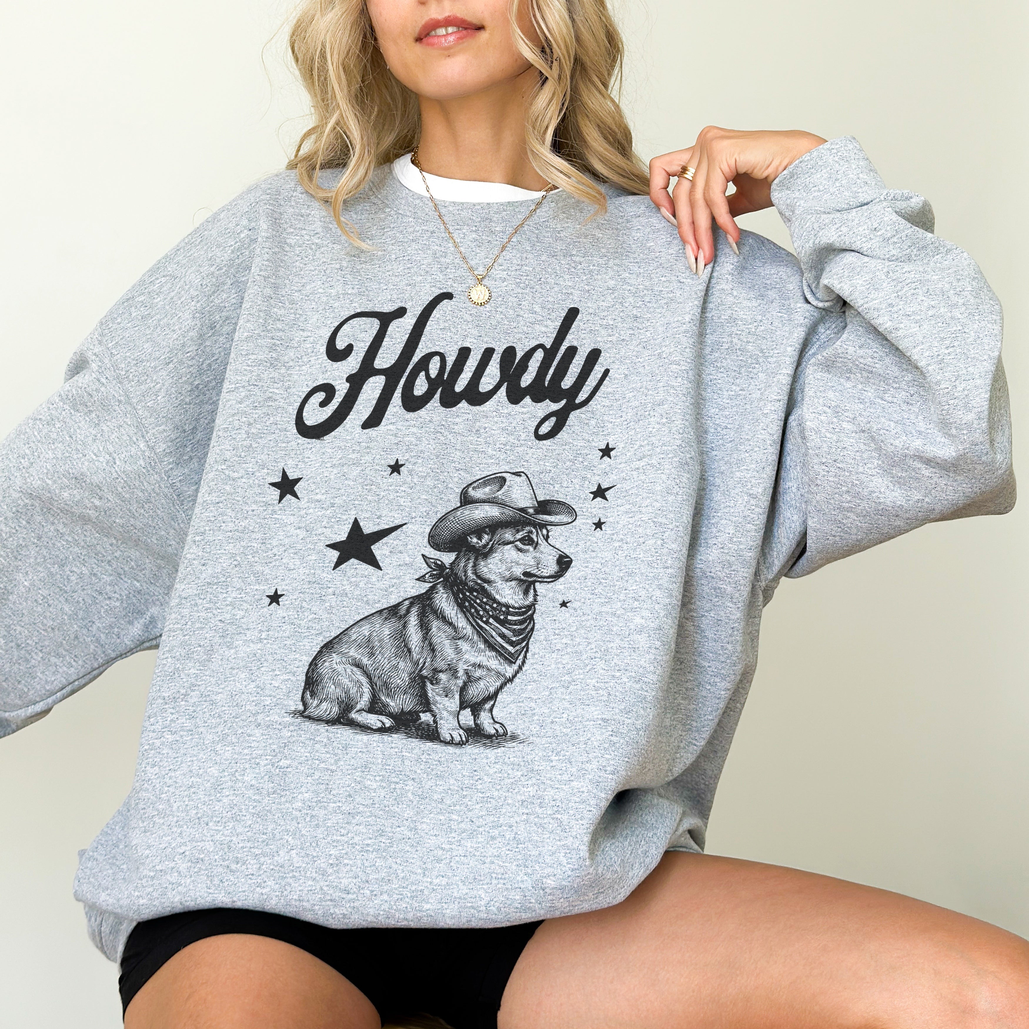 Howdy Corgi Sweatshirt