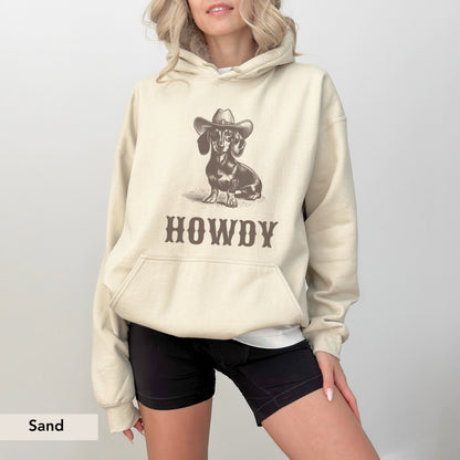 Howdy Dachshund Hoodie