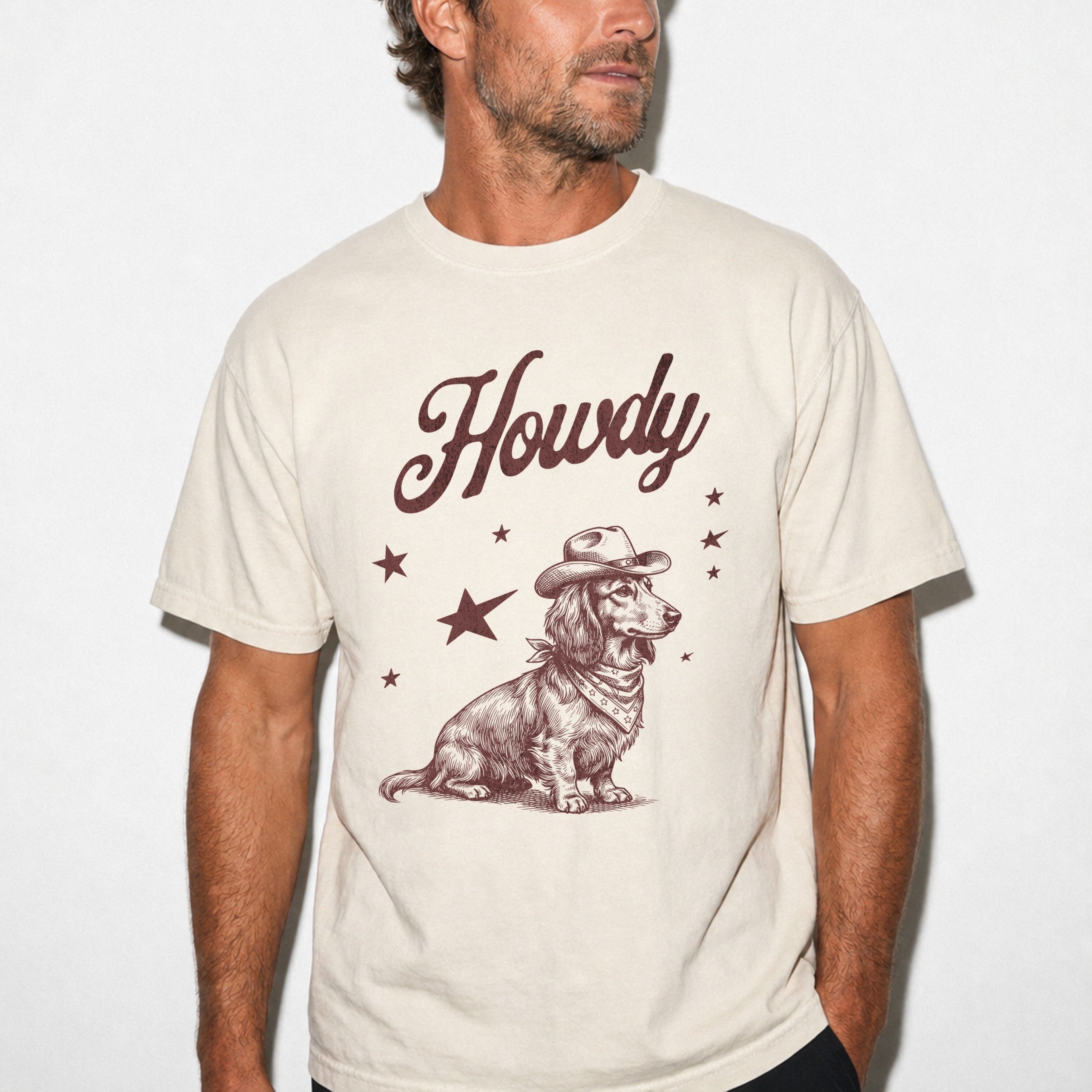 Howdy Dachshund Longhaired T-shirt