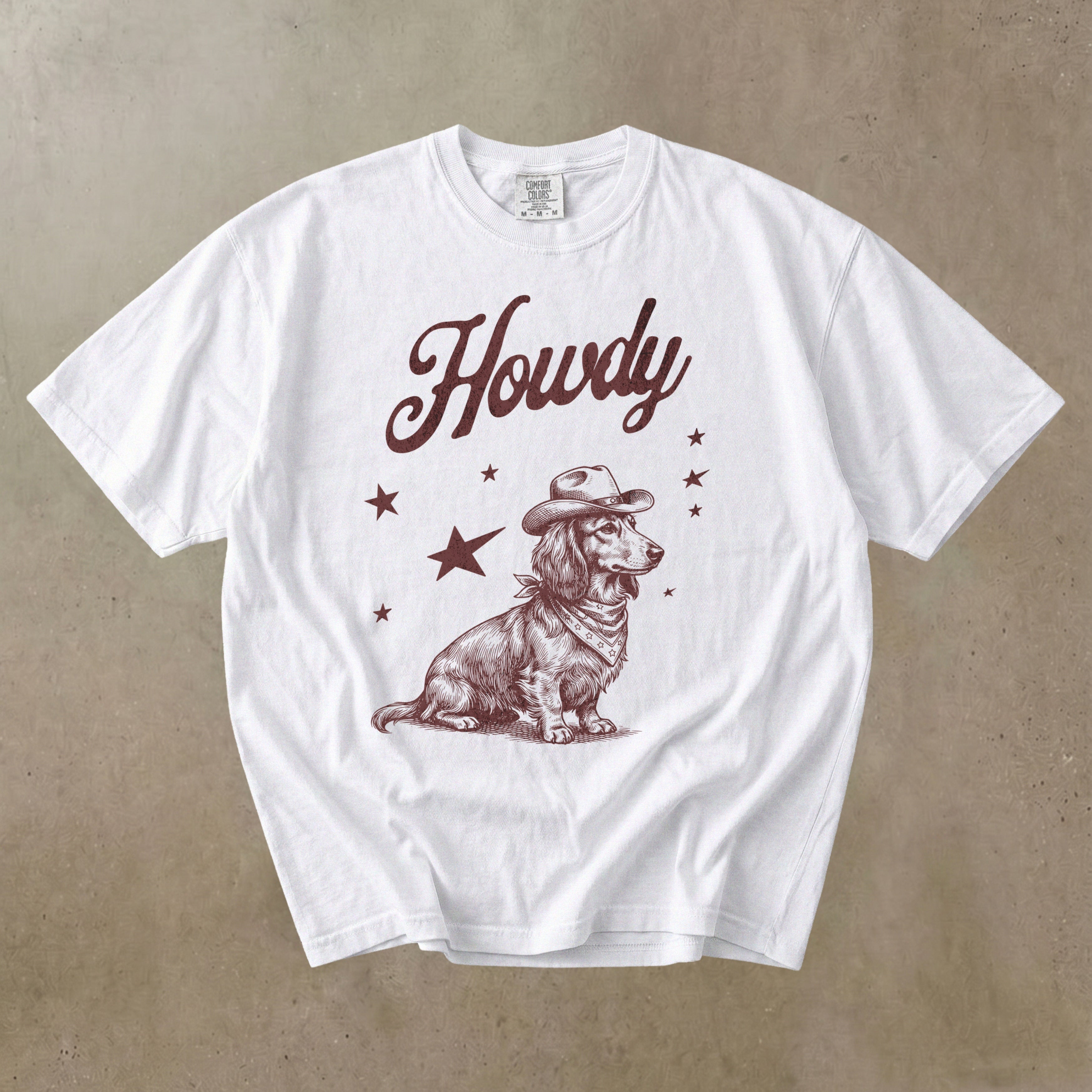 Howdy Dachshund Longhaired T-shirt