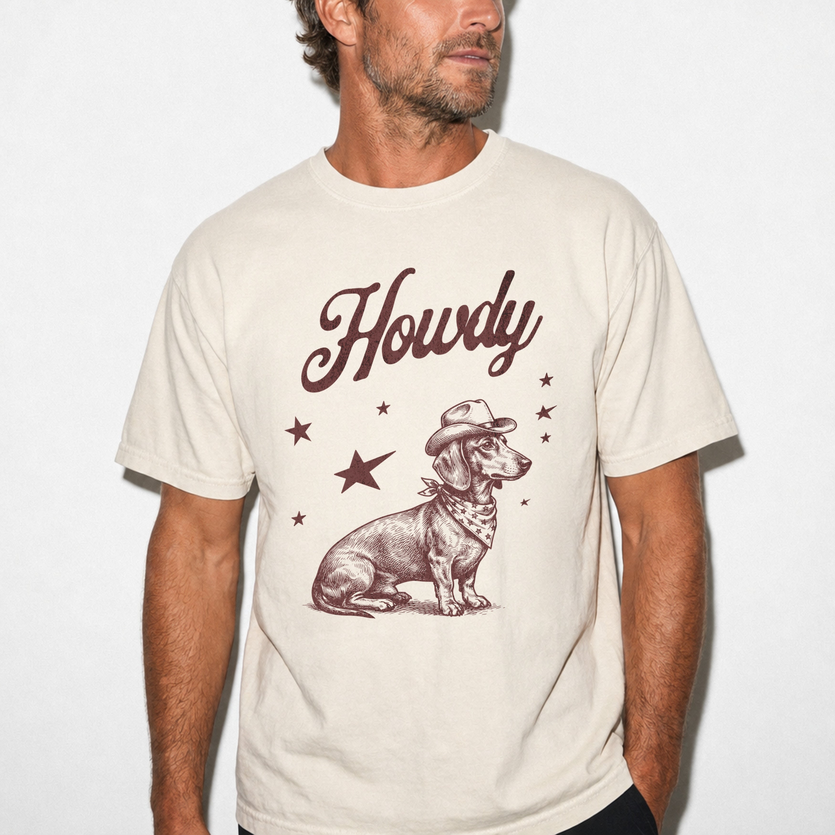 Howdy Dachshund Shorthaired T-shirt