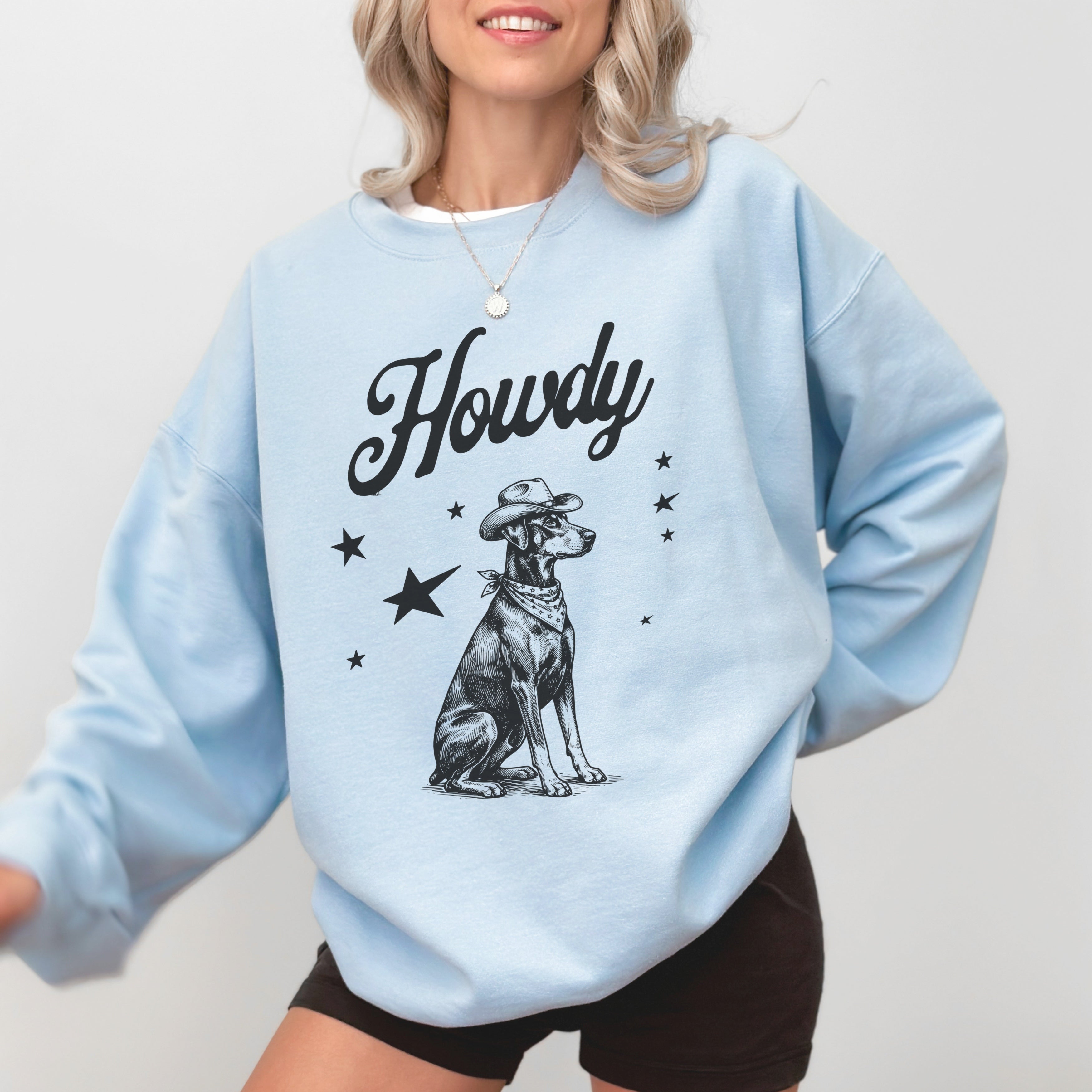Howdy Doberman Pinscher Sweatshirt