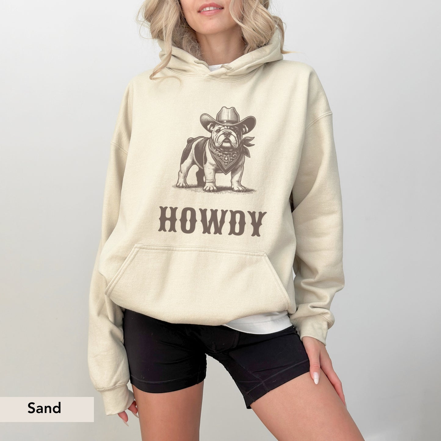 Howdy English Bulldog Hoodie