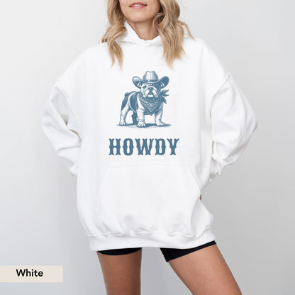 Howdy English Bulldog Hoodie