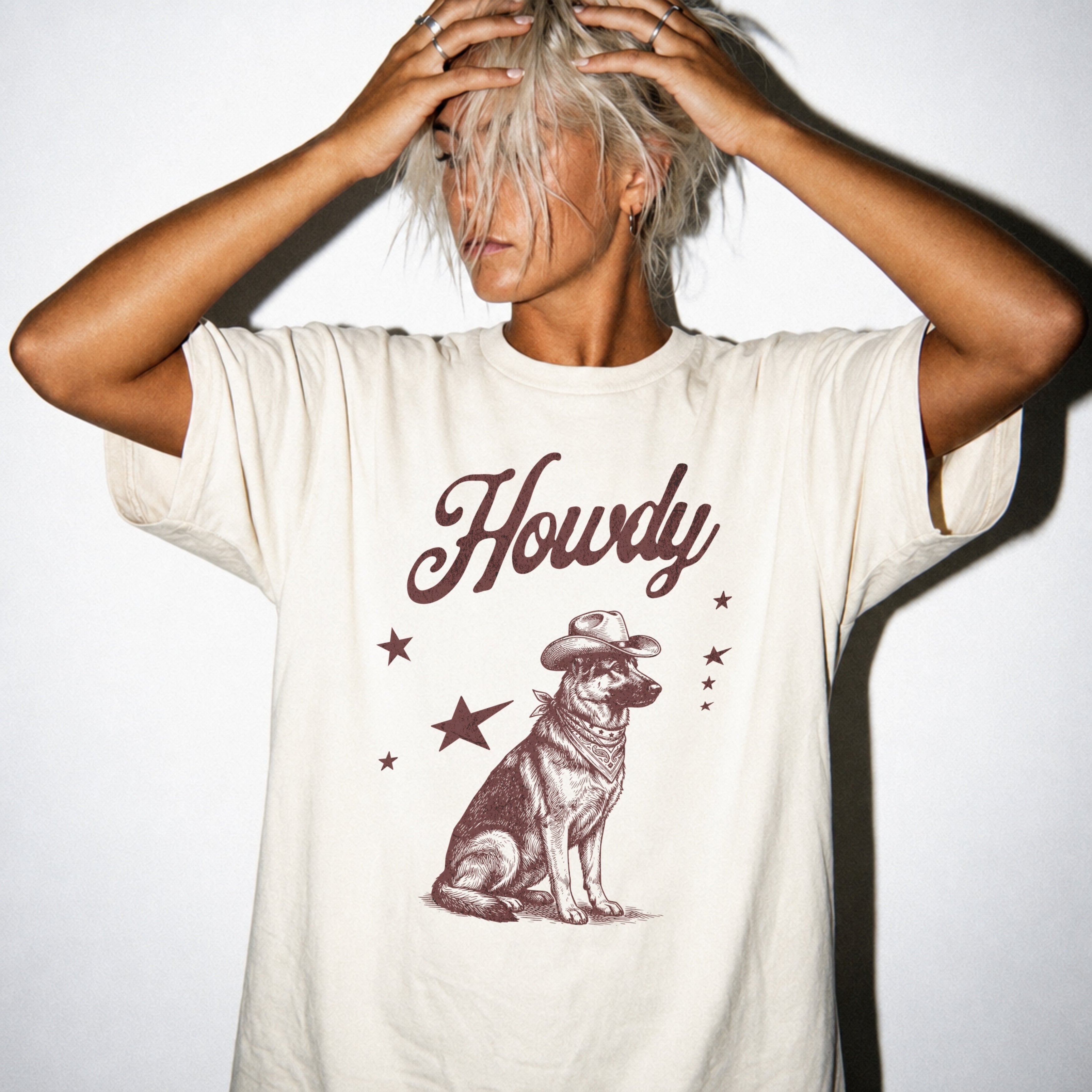 Howdy German Shepherd T-shirt