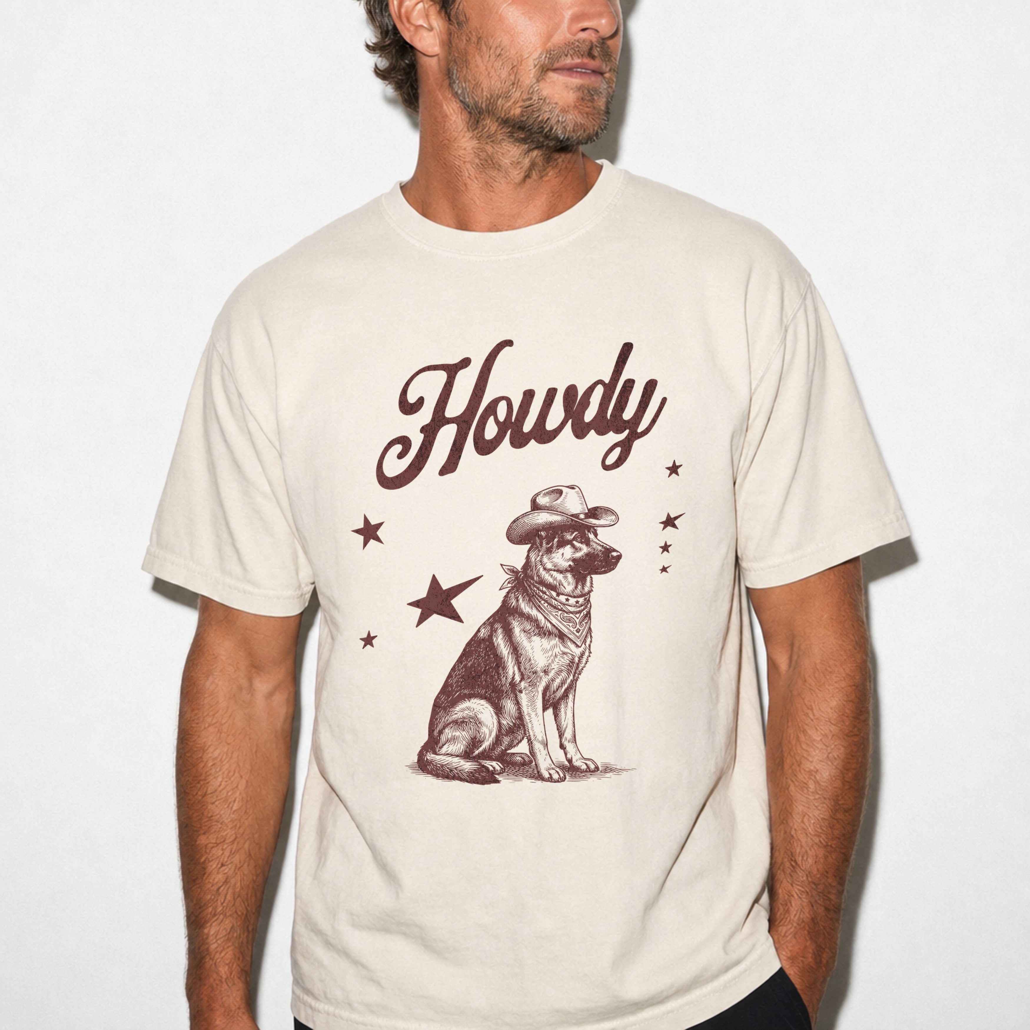Howdy German Shepherd T-shirt