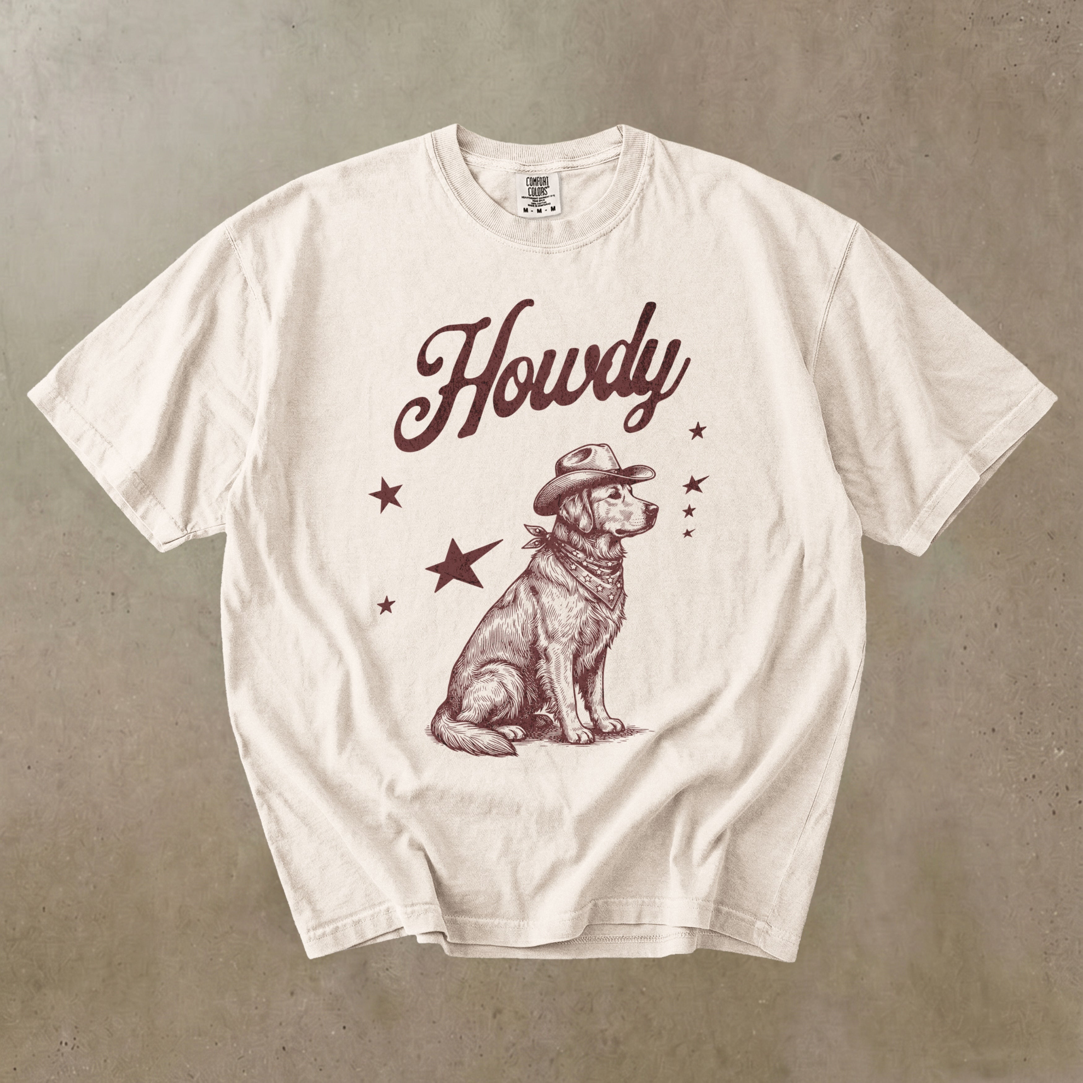 Howdy Golden Retriever T-shirt