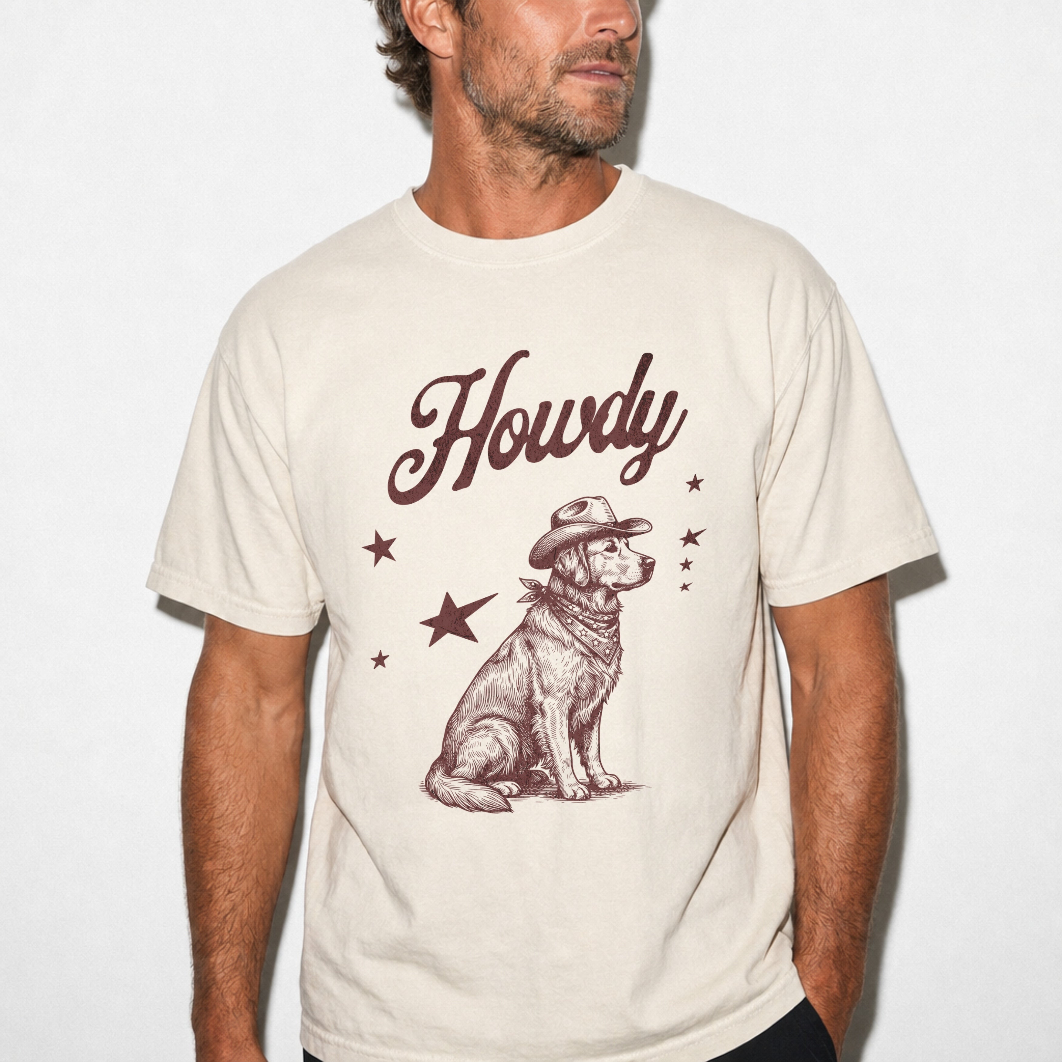 Howdy Golden Retriever T-shirt