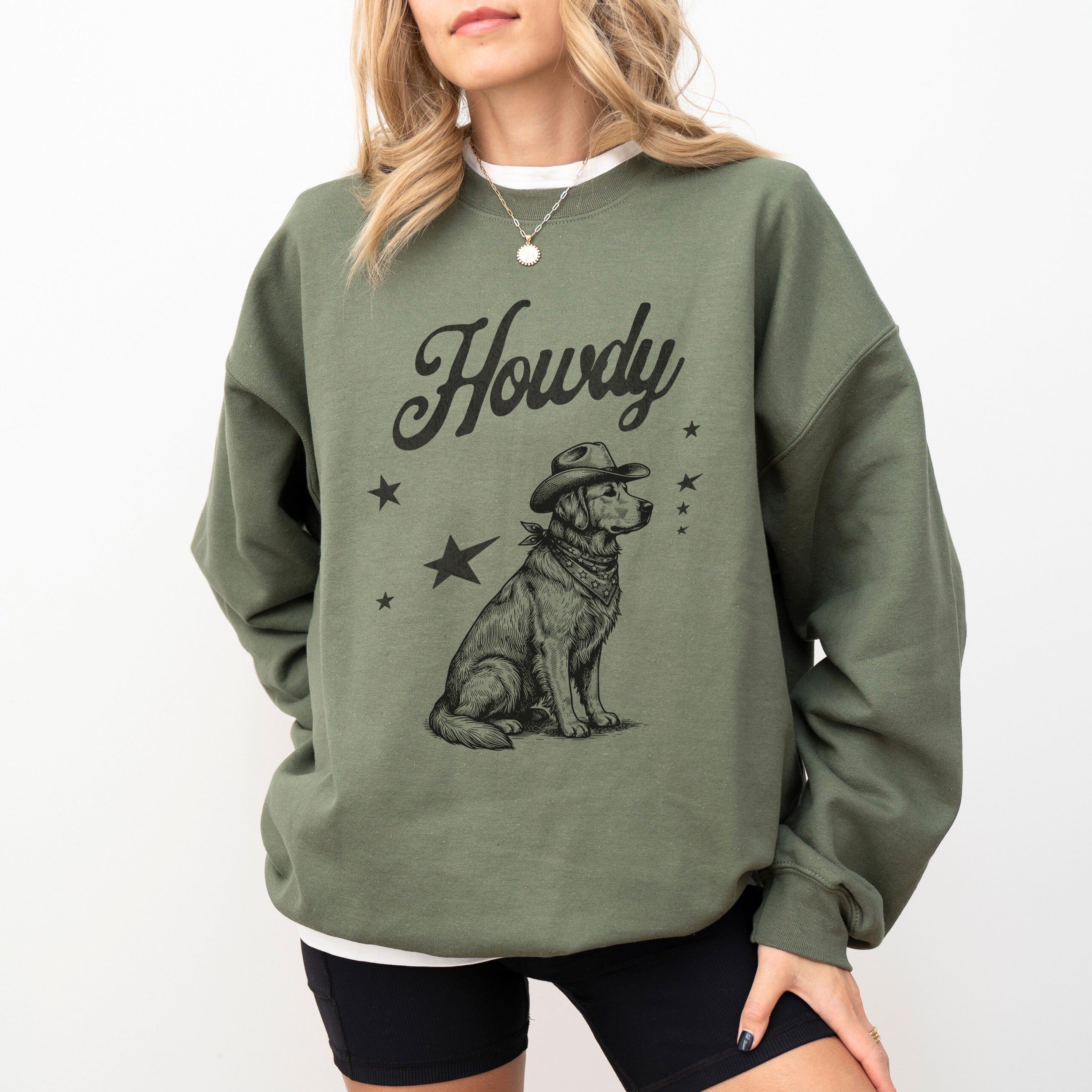 Howdy Golden Retriever Sweatshirt