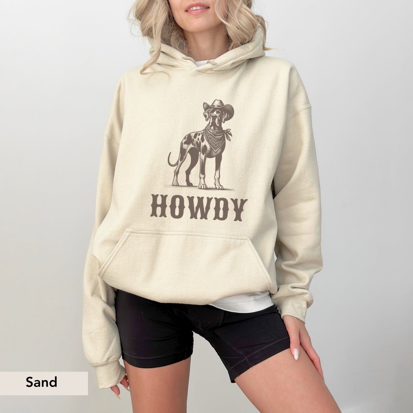 Howdy Great Dane Hoodie